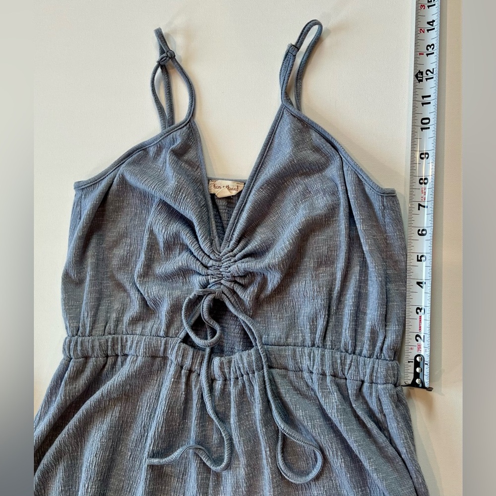 Hem & Thread Light Blue Jogger Jumpsuit  Lightweight - Picture 3 of 10